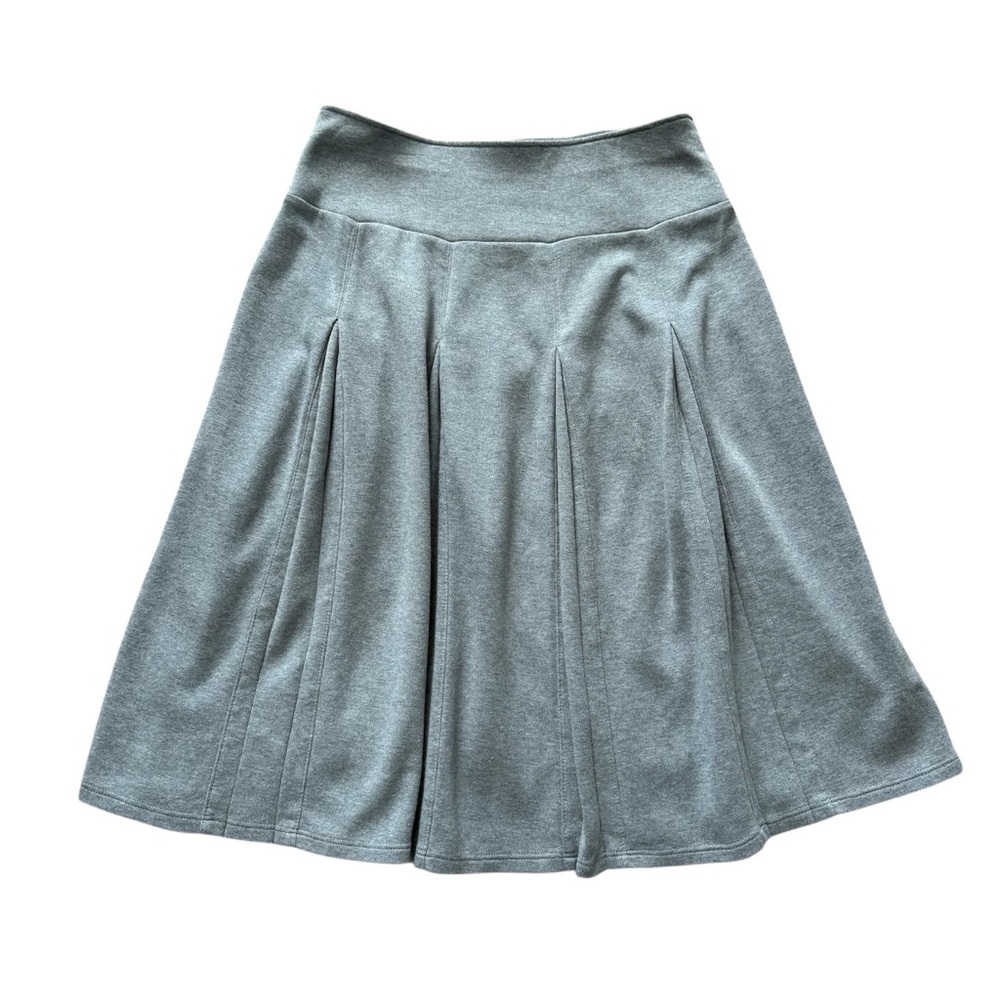 Hanna Andersson Grey Thick Pleated A-line Skirt Small